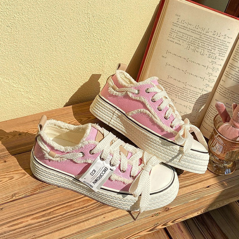 Fall Classic Style Canvas Shoes Women's Low-top  Sneakers