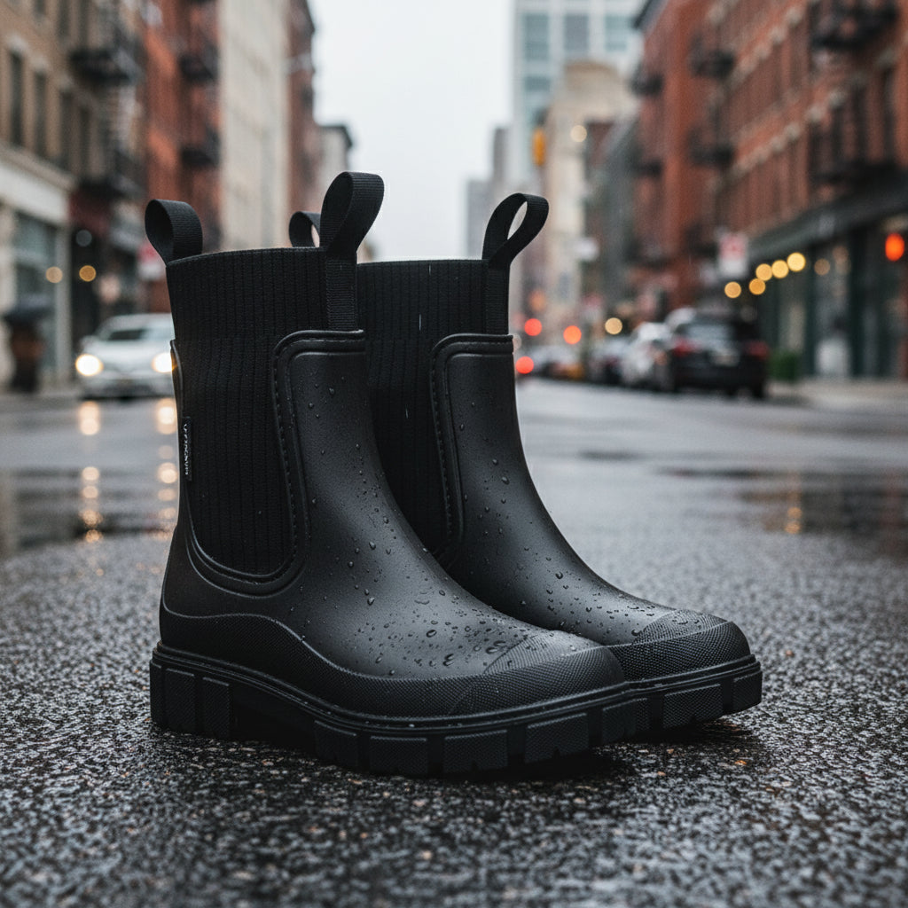 Women’s Waterproof Height-Increasing Rain Boots 