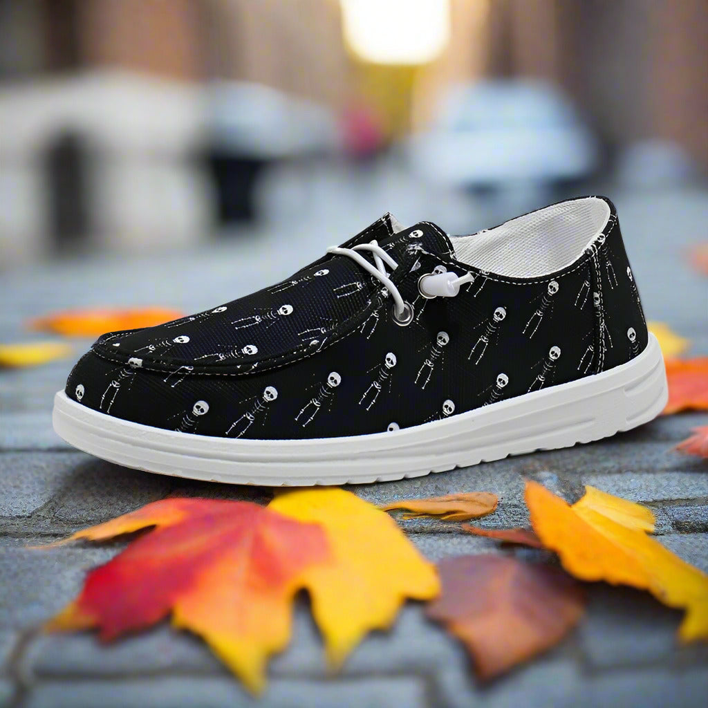 Women's Canvas Casual Plus Size Halloween Versatile Soft Sole Shoes  walking shoes