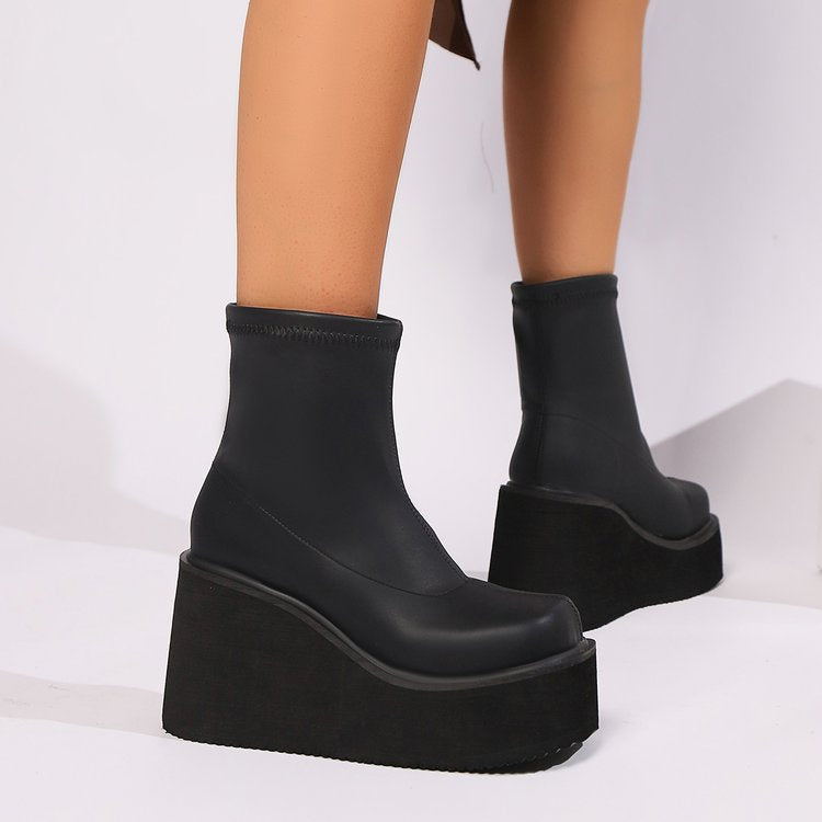Plus Size Fashion Stocking European And American Fashion Women's Boots  Boots