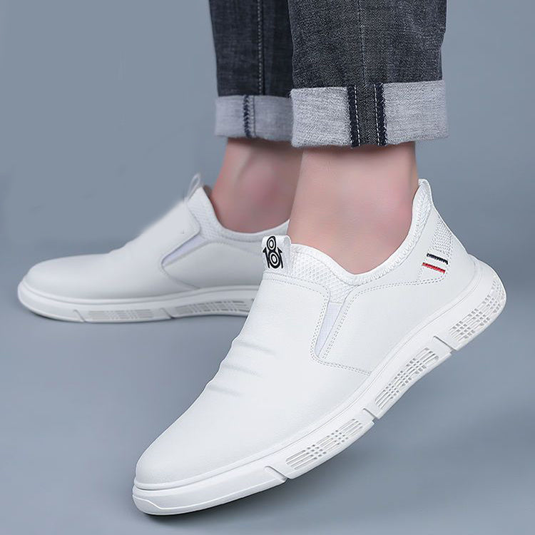 Men Shoes Black White Flats Walking Shoes  walking shoes
