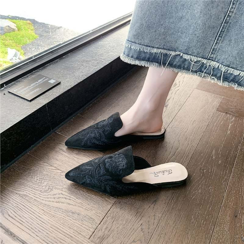 Baotou Embroidered Slippers Women's Summer National Style Fashion  casual slippers