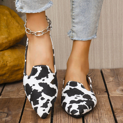 Women's Plus-Size Breathable Pointed-Toe Casual Shoes 