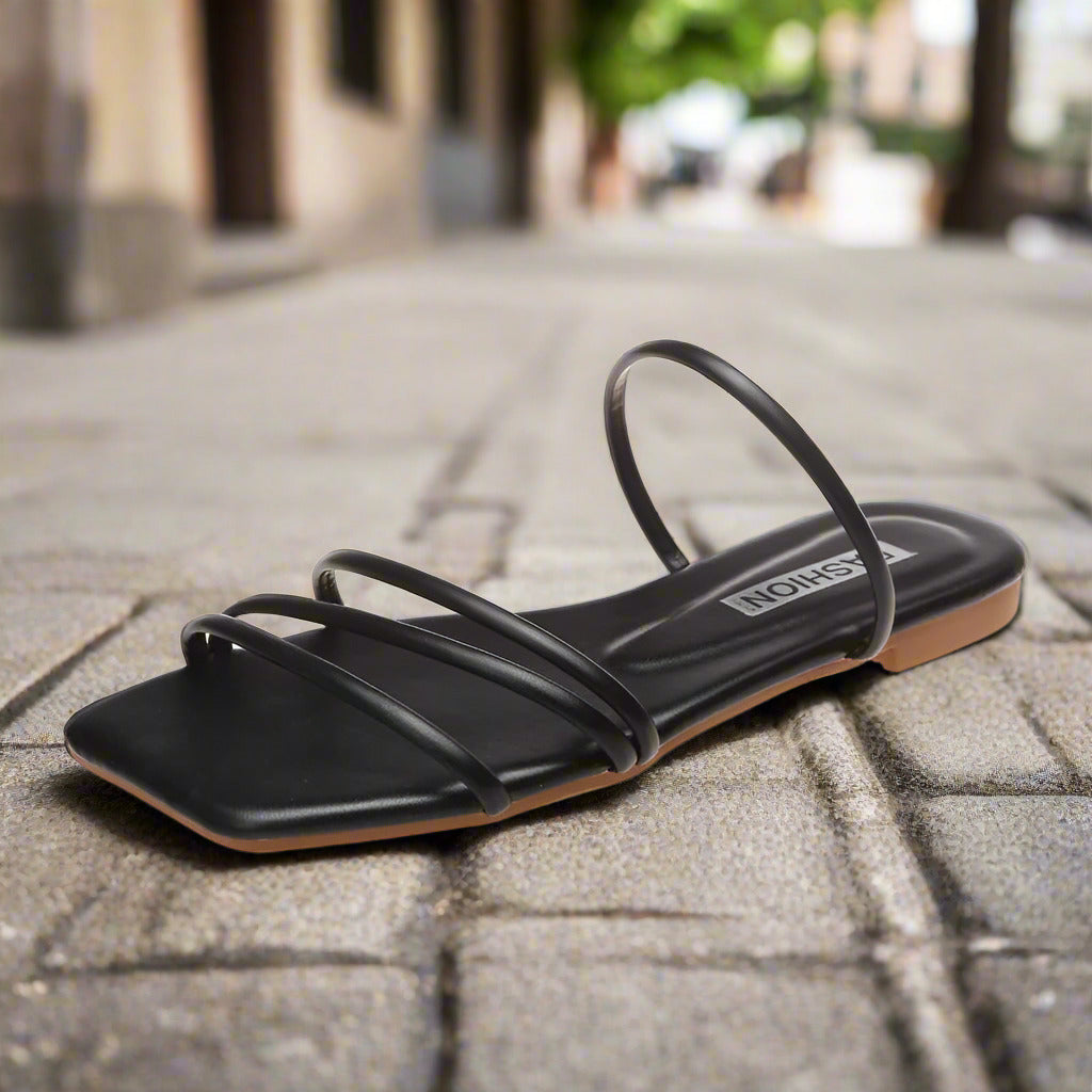 Thin Strap Minimalist Slippers For Women Special-interest Design  casual slippers