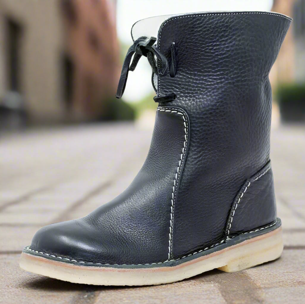 Women’s Comfortable Flat-Bottom Martin Boots — Versatile Low Boots