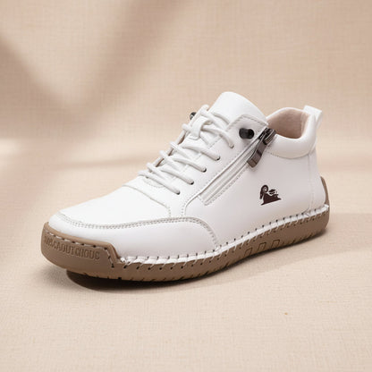 Handmade Stitching Female Soft Bottom Flat Shoes Casual 