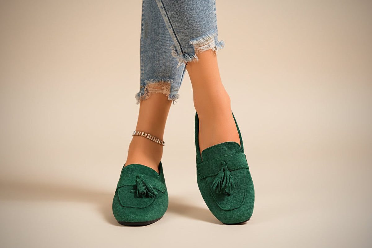 SpringAutumn Square Toe Slip On Casual Loafer Shoes 