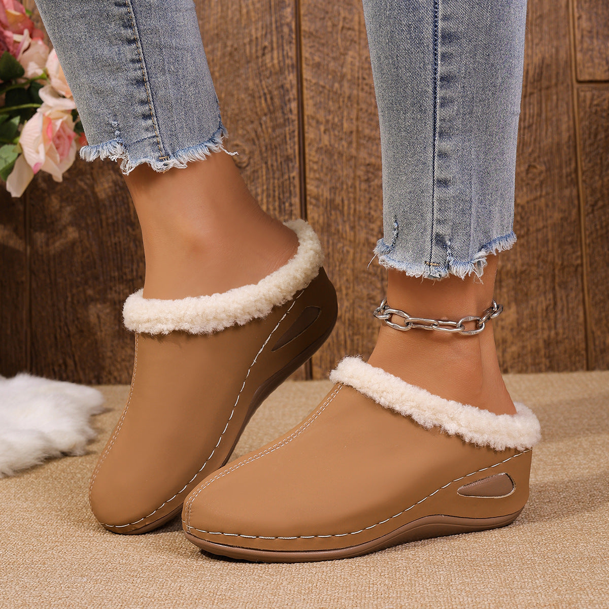 Womens Fashionable Wedge Sandals With Thick Soles 