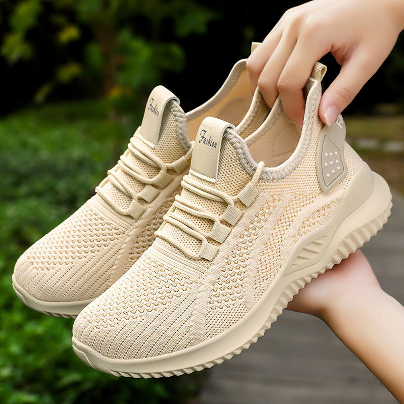 Soft Bottom Pure Color All-matching Breathable Casual Shoes  walking shoes