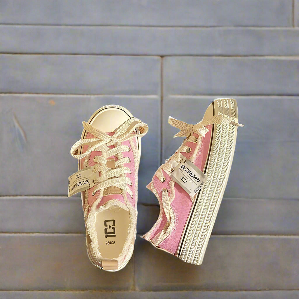 Fall Classic Style Canvas Shoes Women's Low-top  Sneakers