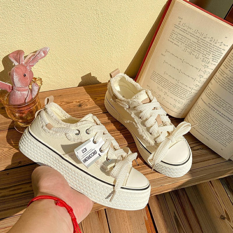 Fall Classic Style Canvas Shoes Women's Low-top  Sneakers