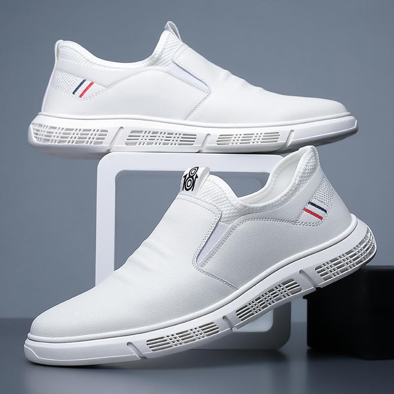 Men Shoes Black White Flats Walking Shoes  walking shoes